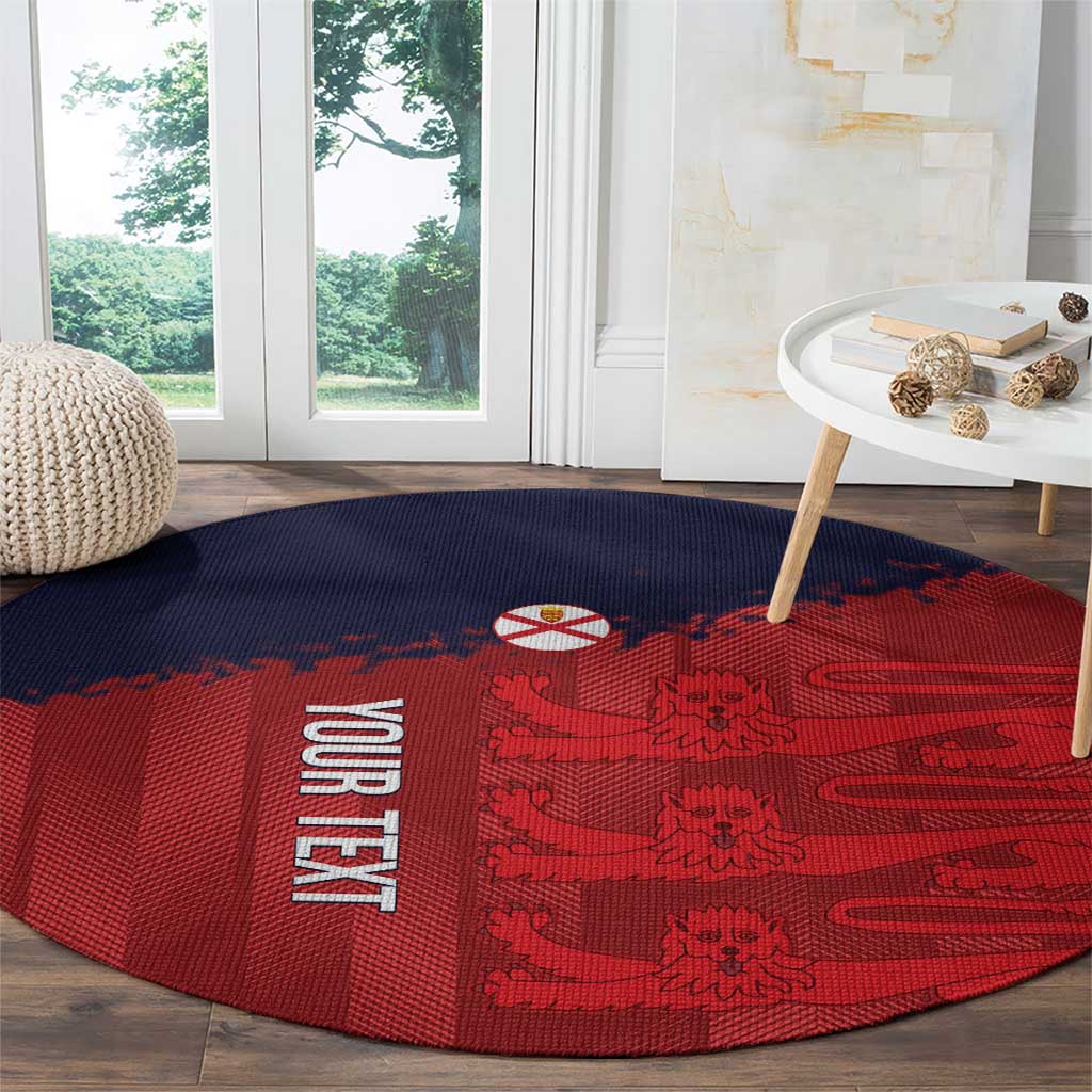 Custom Jersey Cricket Round Carpet Go Jer Lions - Wonder Print Shop