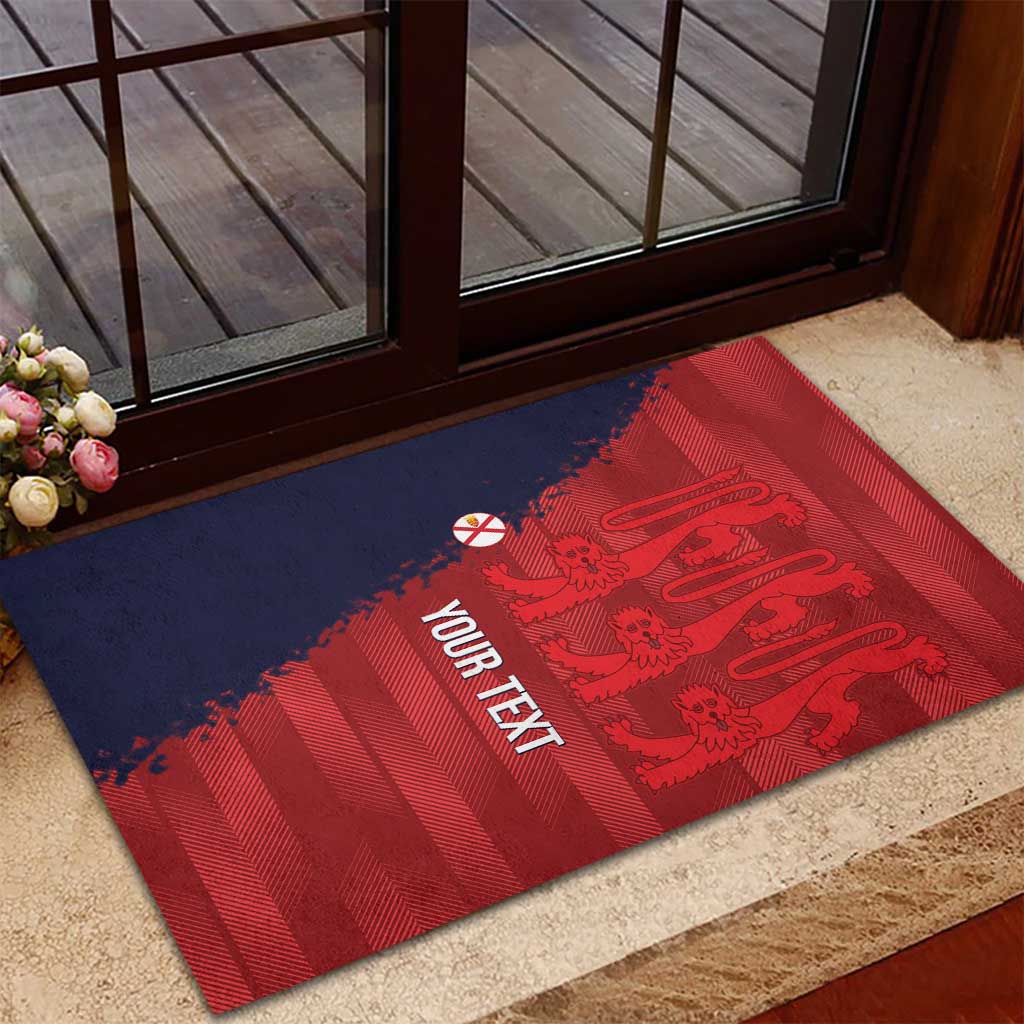 Custom Jersey Cricket Rubber Doormat Go Jer Lions - Wonder Print Shop