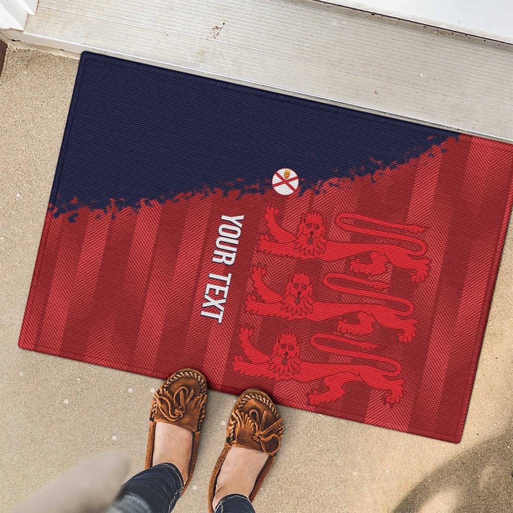 Custom Jersey Cricket Rubber Doormat Go Jer Lions - Wonder Print Shop