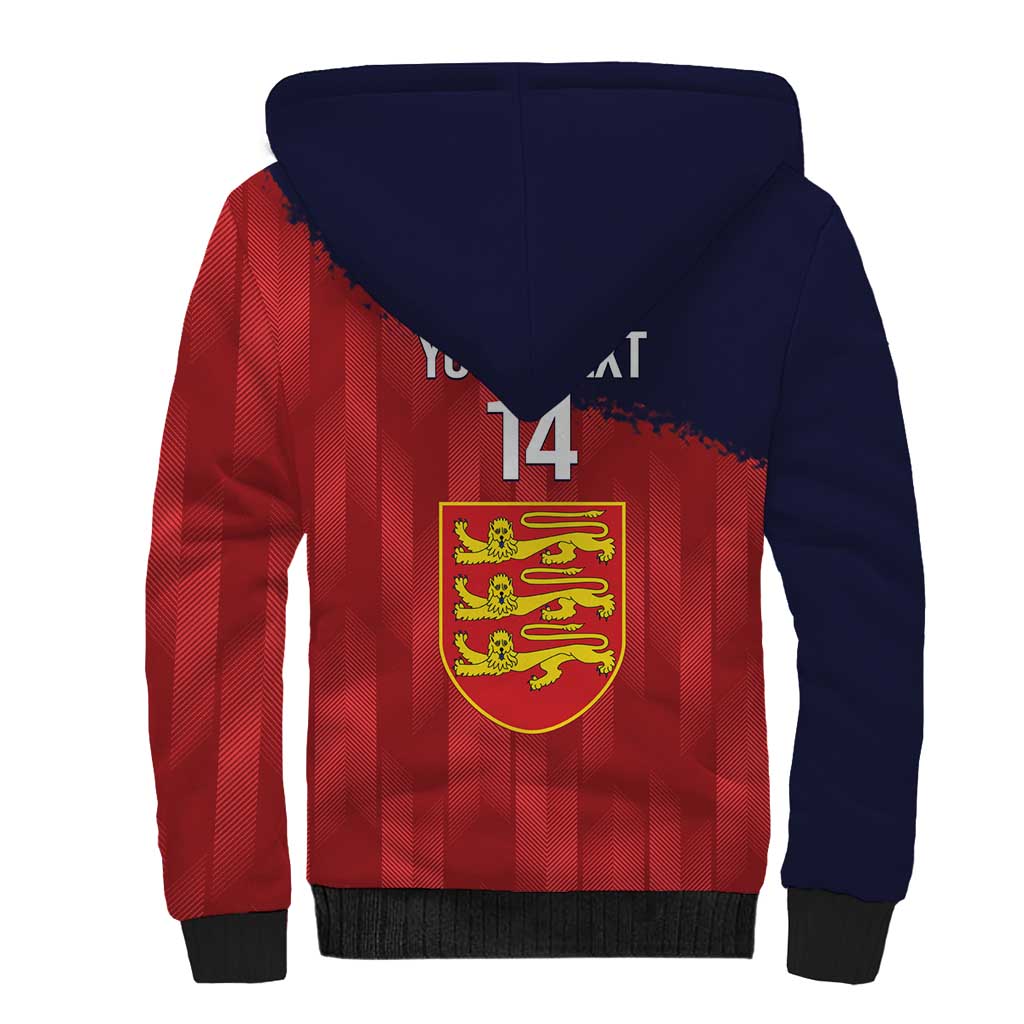 Custom Jersey Cricket Sherpa Hoodie Go Jer Lions - Wonder Print Shop
