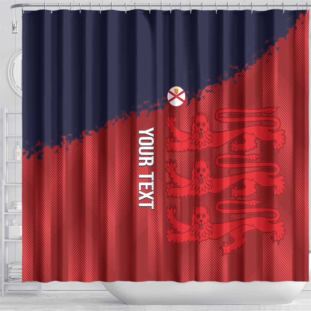Custom Jersey Cricket Shower Curtain Go Jer Lions - Wonder Print Shop