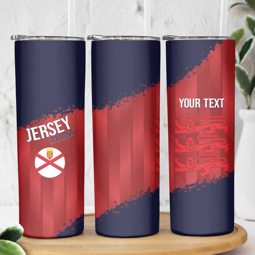 Custom Jersey Cricket Skinny Tumbler Go Jer Lions - Wonder Print Shop