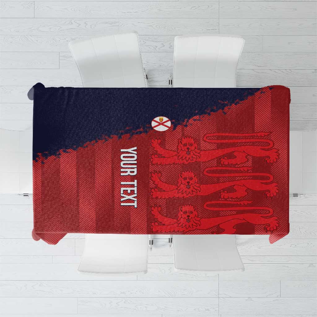 Custom Jersey Cricket Tablecloth Go Jer Lions - Wonder Print Shop