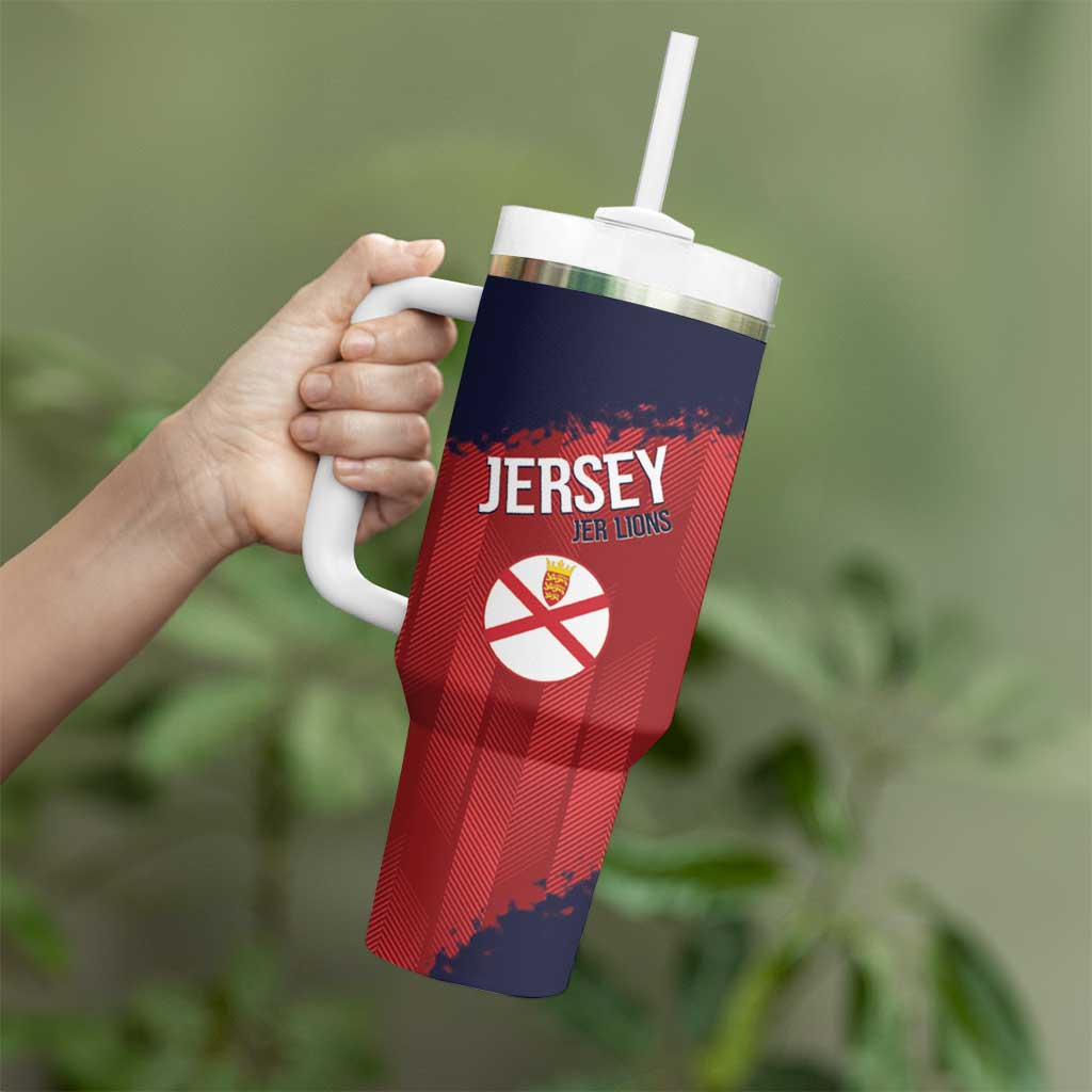 Custom Jersey Cricket Tumbler With Handle Go Jer Lions - Wonder Print Shop