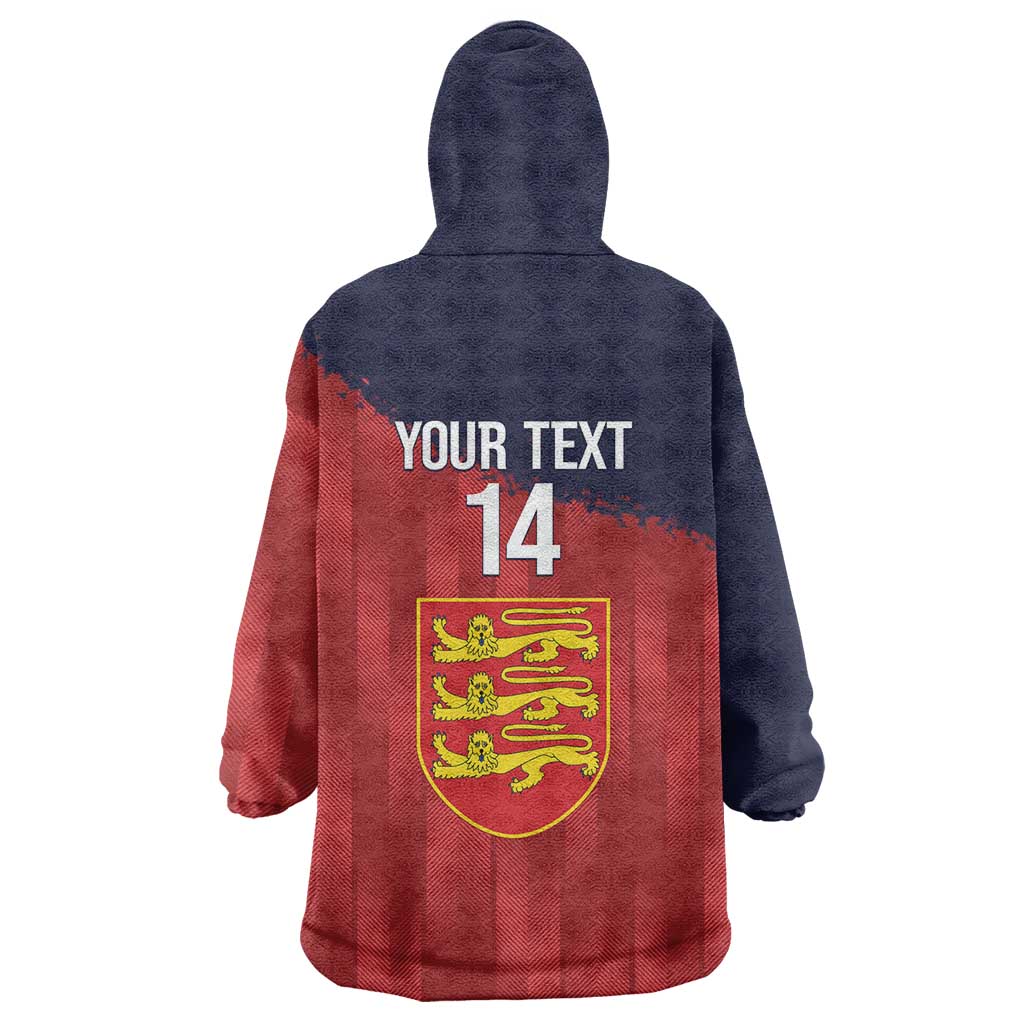 Custom Jersey Cricket Wearable Blanket Hoodie Go Jer Lions - Wonder Print Shop