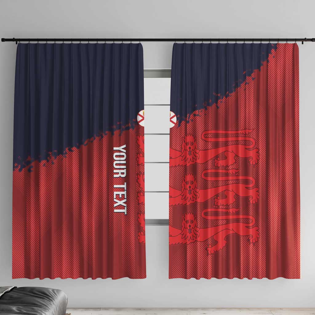 Custom Jersey Cricket Window Curtain Go Jer Lions - Wonder Print Shop