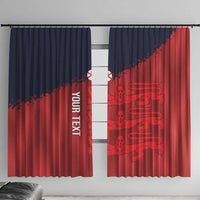 Custom Jersey Cricket Window Curtain Go Jer Lions - Wonder Print Shop