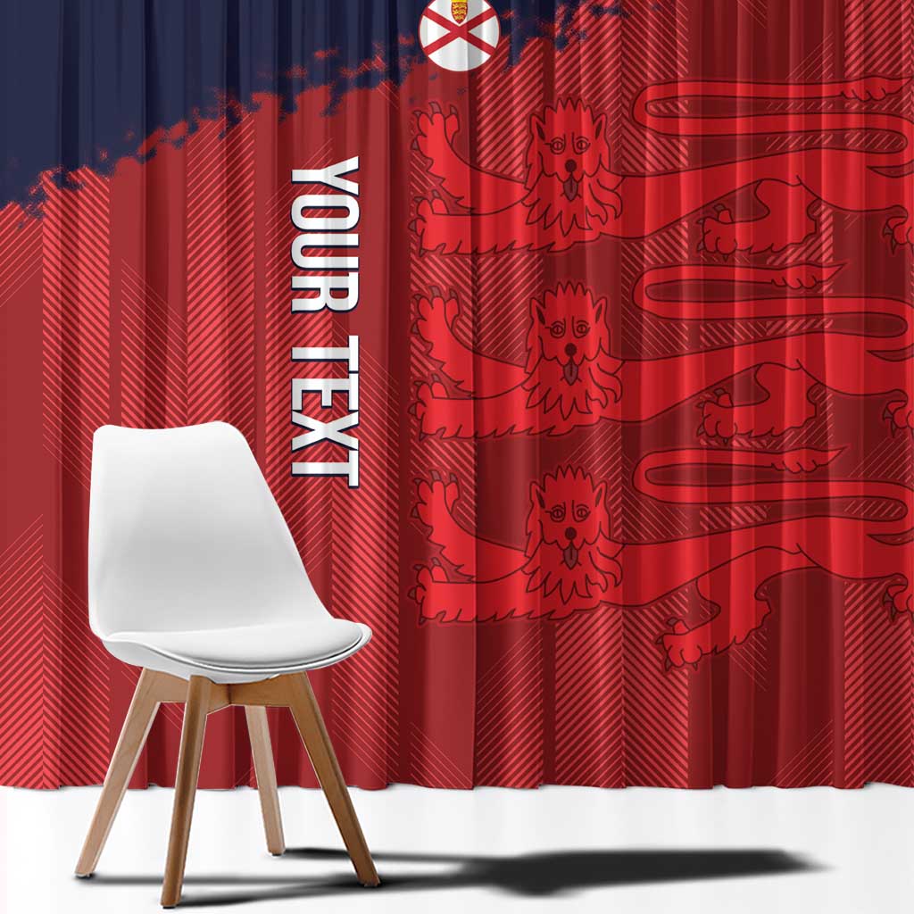 Custom Jersey Cricket Window Curtain Go Jer Lions - Wonder Print Shop