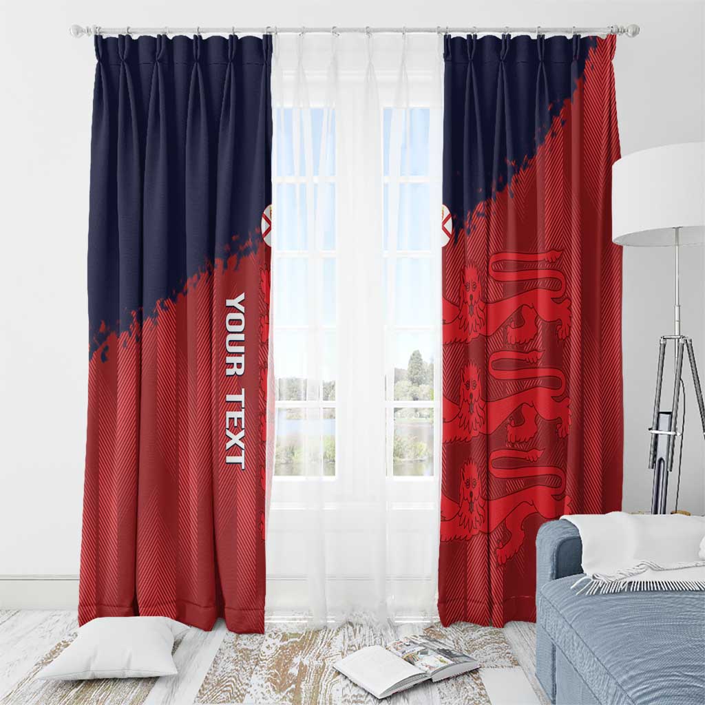 Custom Jersey Cricket Window Curtain Go Jer Lions - Wonder Print Shop