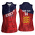 Custom Jersey Cricket Women Sleeveless Polo Shirt Go Jer Lions - Wonder Print Shop