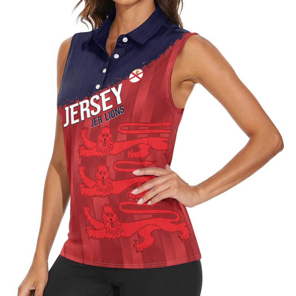 Custom Jersey Cricket Women Sleeveless Polo Shirt Go Jer Lions - Wonder Print Shop