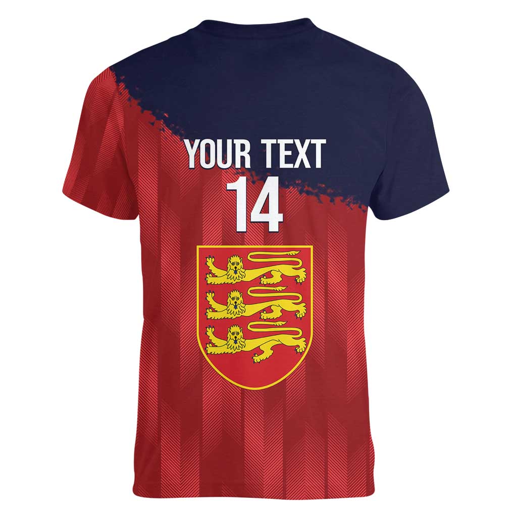 Custom Jersey Cricket Women V-Neck T-Shirt Go Jer Lions - Wonder Print Shop
