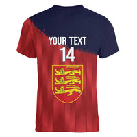 Custom Jersey Cricket Women V-Neck T-Shirt Go Jer Lions - Wonder Print Shop