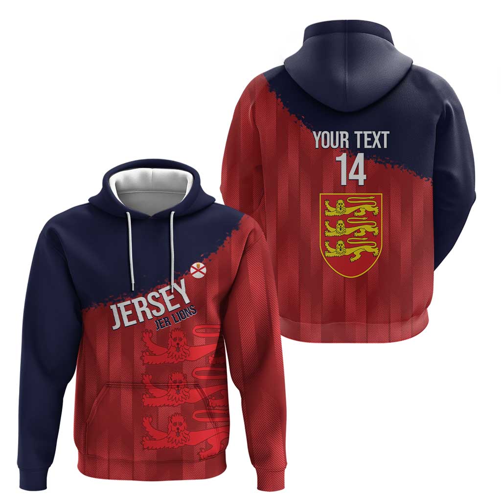 Custom Jersey Cricket Zip Hoodie Go Jer Lions - Wonder Print Shop