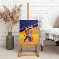 Custom Netherlands Cricket Canvas Wall Art Go Flying Dutchmen Lion Mascot - Wonder Print Shop