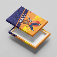 Custom Netherlands Cricket Canvas Wall Art Go Flying Dutchmen Lion Mascot - Wonder Print Shop