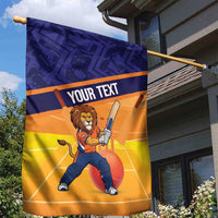 Custom Netherlands Cricket Garden Flag Go Flying Dutchmen Lion Mascot - Wonder Print Shop