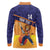 Custom Netherlands Cricket Long Sleeve Polo Shirt Go Flying Dutchmen Lion Mascot - Wonder Print Shop