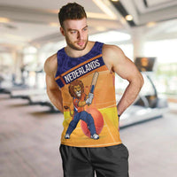 Custom Netherlands Cricket Men Tank Top Go Flying Dutchmen Lion Mascot - Wonder Print Shop