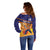 Custom Netherlands Cricket Off Shoulder Sweater Go Flying Dutchmen Lion Mascot - Wonder Print Shop