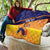 Custom Netherlands Cricket Quilt Go Flying Dutchmen Lion Mascot - Wonder Print Shop