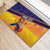 Custom Netherlands Cricket Rubber Doormat Go Flying Dutchmen Lion Mascot - Wonder Print Shop