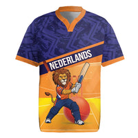 Custom Netherlands Cricket Rugby Jersey Go Flying Dutchmen Lion Mascot - Wonder Print Shop