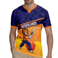 Custom Netherlands Cricket Rugby Jersey Go Flying Dutchmen Lion Mascot - Wonder Print Shop