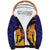 Custom Netherlands Cricket Sherpa Hoodie Go Flying Dutchmen Lion Mascot - Wonder Print Shop