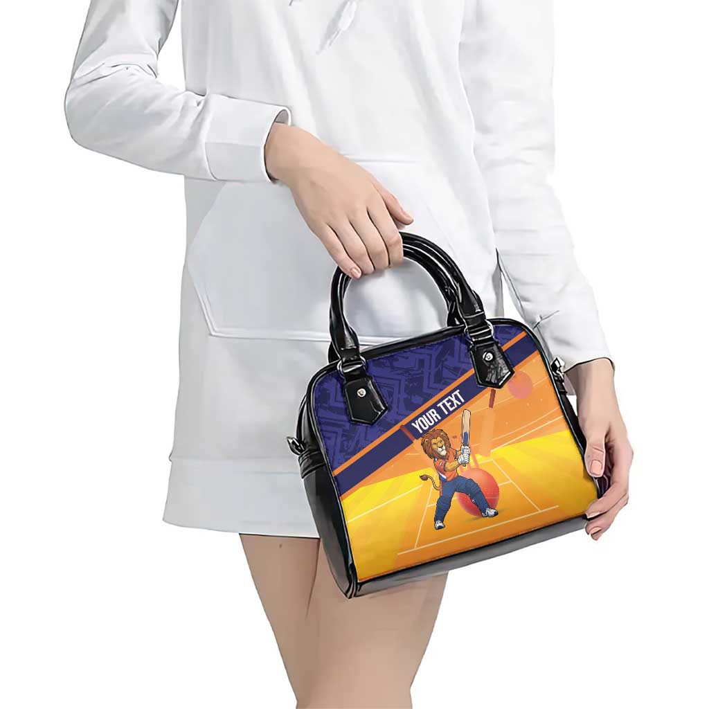 Custom Netherlands Cricket Shoulder Handbag Go Flying Dutchmen Lion Mascot - Wonder Print Shop