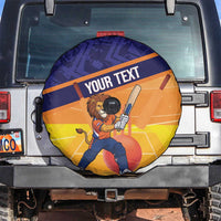 Custom Netherlands Cricket Spare Tire Cover Go Flying Dutchmen Lion Mascot - Wonder Print Shop