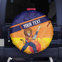 Custom Netherlands Cricket Spare Tire Cover Go Flying Dutchmen Lion Mascot - Wonder Print Shop