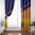 Custom Netherlands Cricket Window Curtain Go Flying Dutchmen Lion Mascot - Wonder Print Shop