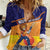 Custom Netherlands Cricket Women Casual Shirt Go Flying Dutchmen Lion Mascot - Wonder Print Shop