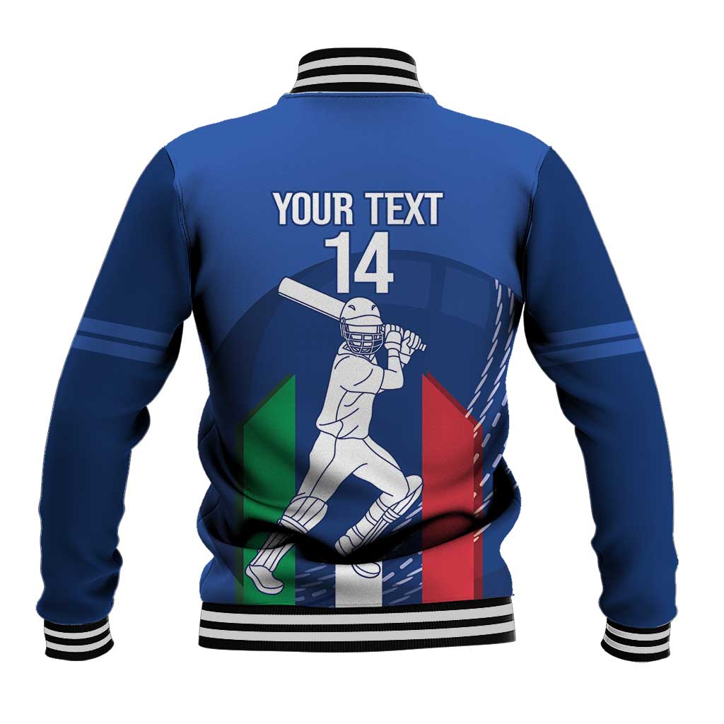 Custom Italy Cricket Baseball Jacket Go Gli Azzurri - Wonder Print Shop