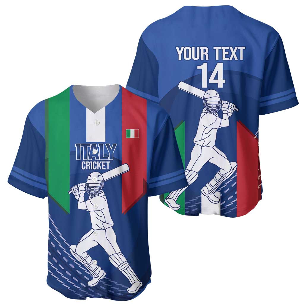 Custom Italy Cricket Baseball Jersey Go Gli Azzurri - Wonder Print Shop