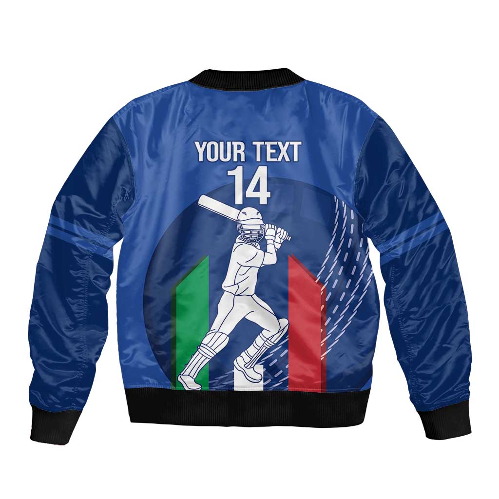 Custom Italy Cricket Bomber Jacket Go Gli Azzurri - Wonder Print Shop