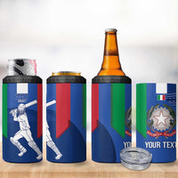 Custom Italy Cricket 4 in 1 Can Cooler Tumbler Go Gli Azzurri - Wonder Print Shop