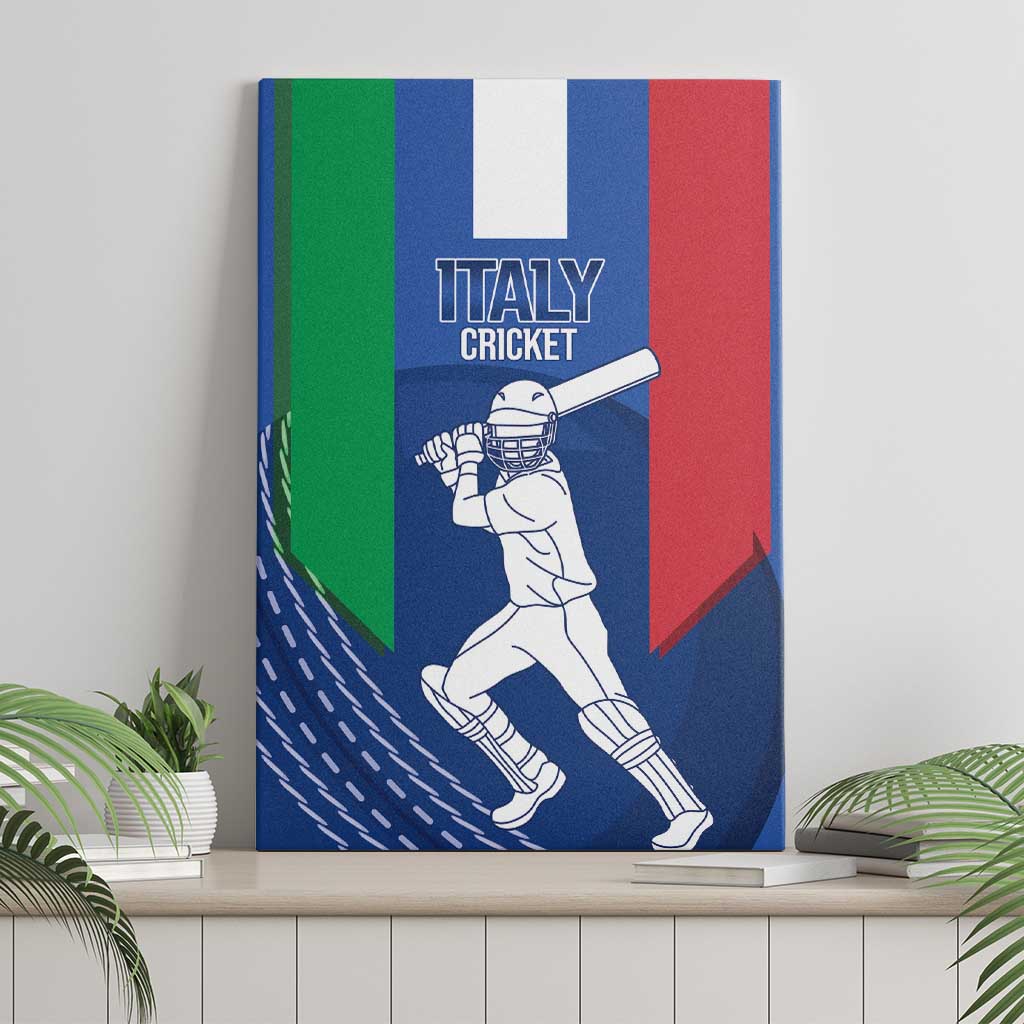Italy Cricket Canvas Wall Art Go Gli Azzurri - Wonder Print Shop