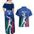 Custom Italy Cricket Couples Matching Off Shoulder Maxi Dress and Hawaiian Shirt Go Gli Azzurri - Wonder Print Shop