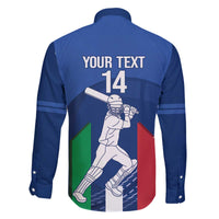 Custom Italy Cricket Family Matching Off The Shoulder Long Sleeve Dress and Hawaiian Shirt Go Gli Azzurri - Wonder Print Shop