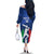 Custom Italy Cricket Family Matching Off The Shoulder Long Sleeve Dress and Hawaiian Shirt Go Gli Azzurri - Wonder Print Shop