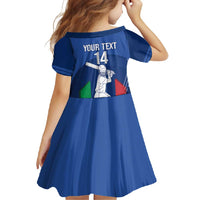 Custom Italy Cricket Family Matching Off Shoulder Maxi Dress and Hawaiian Shirt Go Gli Azzurri - Wonder Print Shop
