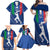 Custom Italy Cricket Family Matching Off Shoulder Maxi Dress and Hawaiian Shirt Go Gli Azzurri - Wonder Print Shop