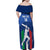 Custom Italy Cricket Family Matching Off Shoulder Maxi Dress and Hawaiian Shirt Go Gli Azzurri - Wonder Print Shop