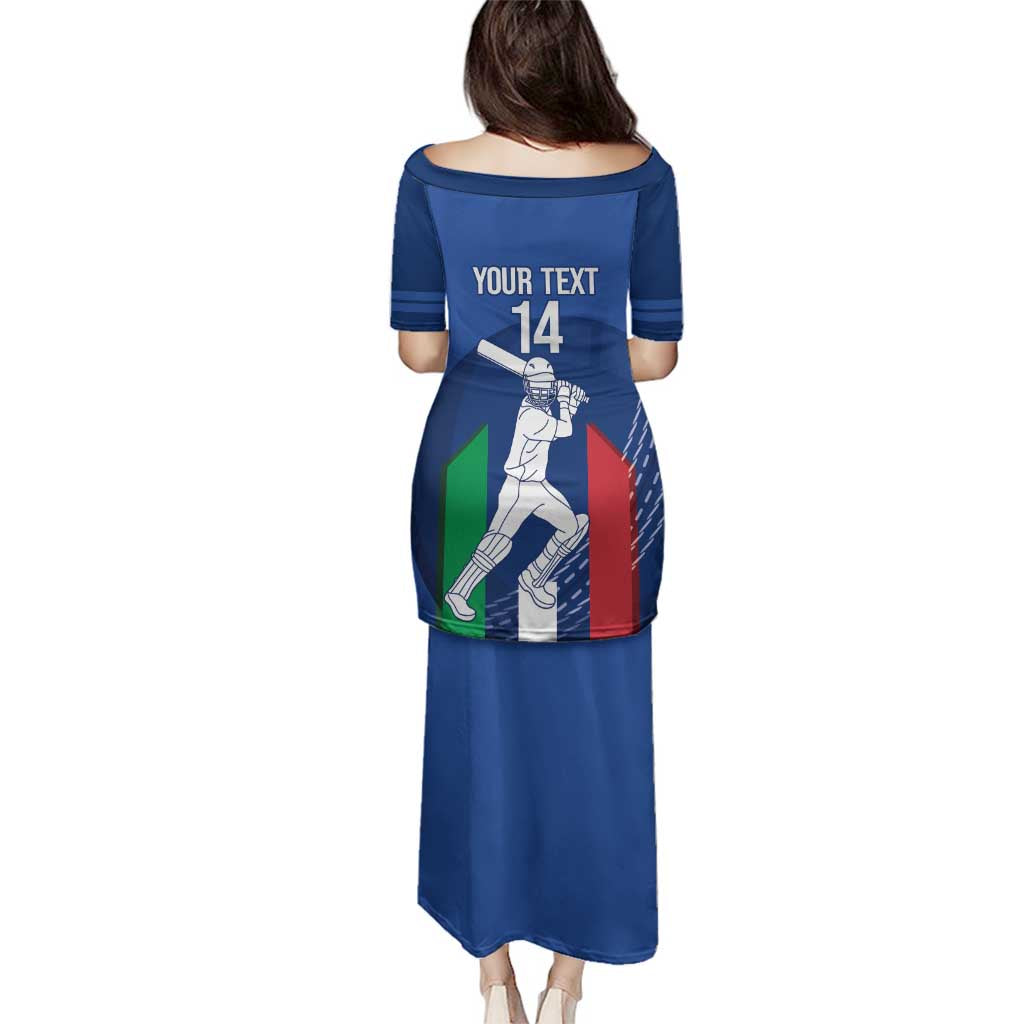 Custom Italy Cricket Family Matching Puletasi and Hawaiian Shirt Go Gli Azzurri - Wonder Print Shop