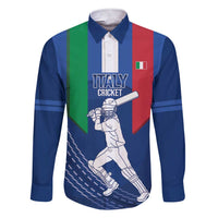 Custom Italy Cricket Family Matching Short Sleeve Bodycon Dress and Hawaiian Shirt Go Gli Azzurri - Wonder Print Shop