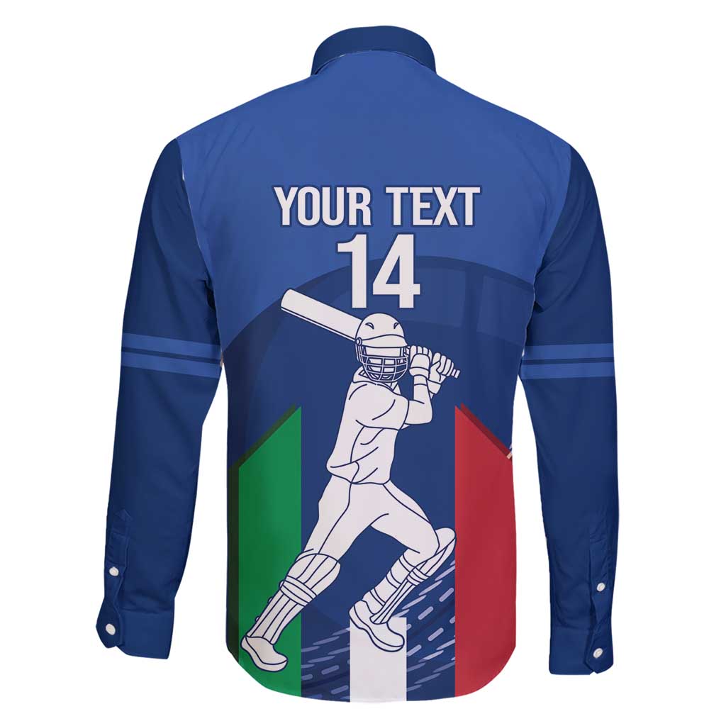 Custom Italy Cricket Family Matching Short Sleeve Bodycon Dress and Hawaiian Shirt Go Gli Azzurri - Wonder Print Shop
