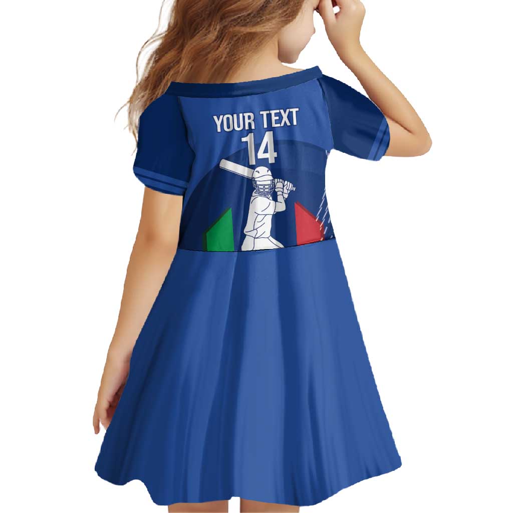 Custom Italy Cricket Family Matching Summer Maxi Dress and Hawaiian Shirt Go Gli Azzurri - Wonder Print Shop