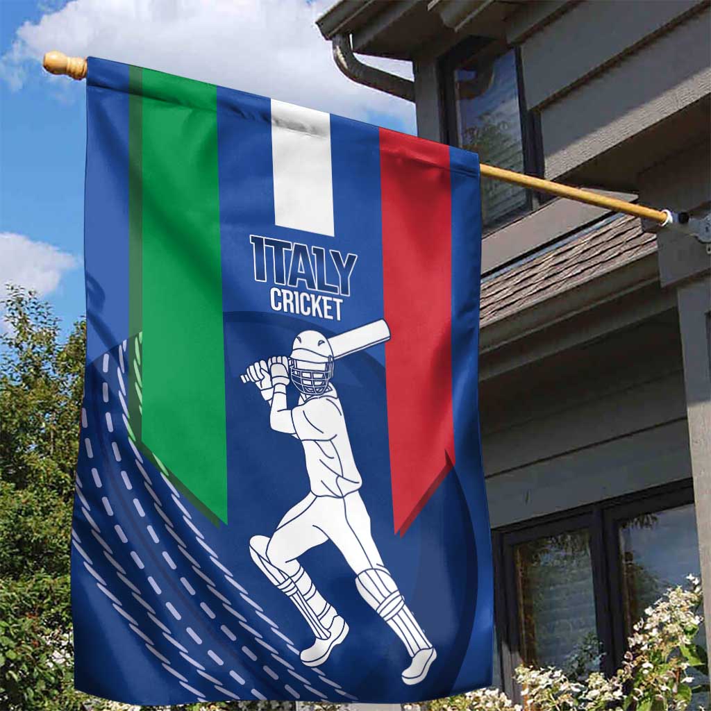 Italy Cricket Garden Flag Go Gli Azzurri - Wonder Print Shop
